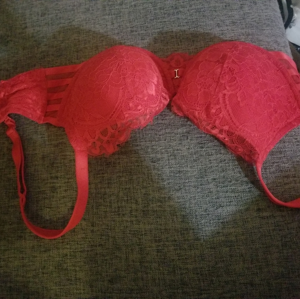 Sexy red bra